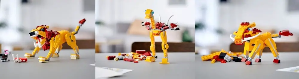 LEGO Creator 3-in-1 propose 3 constructions avec les mêmes pièces