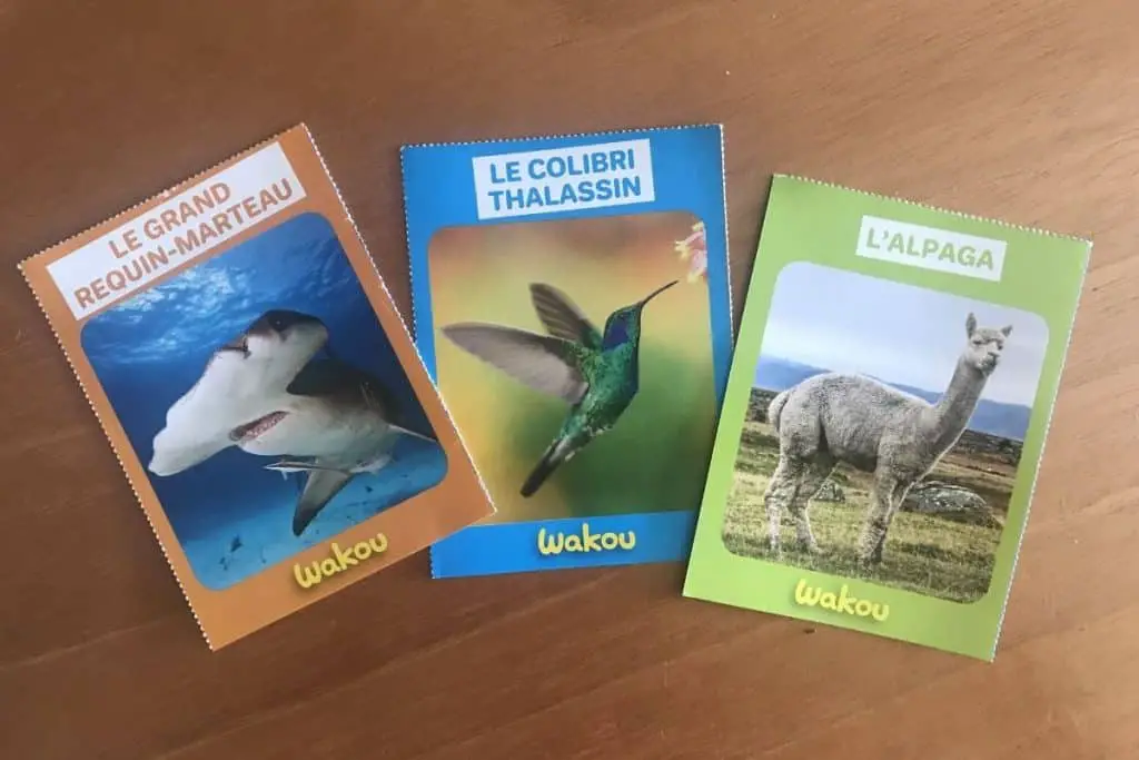 Les fiches "animaux" à découper du magazine pour les 4-6 ans : Wakou