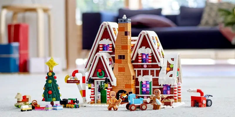 La maison en pain d'épices est un superbe set LEGO de Noël