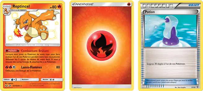 Les différents types de cartes Pokémon