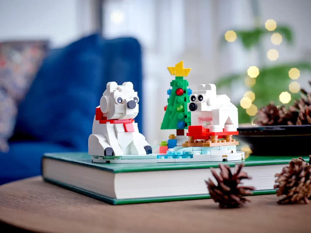 Set LEGO pour Noël : Les ours blancs en hiver